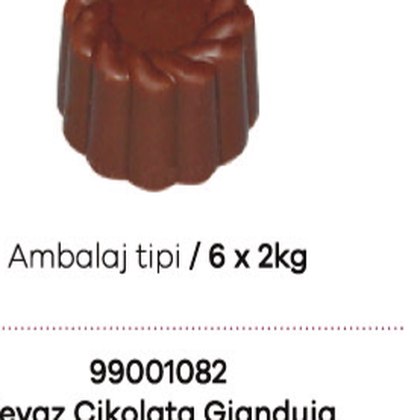 Elit Beyaz Gianduja Dolgulu Mini Kalp 6x2 Kg