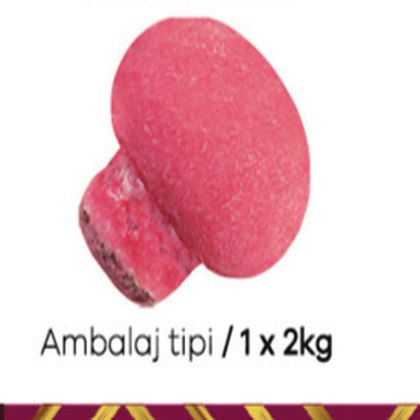 Elit Çilek Krema Dolgulu Sütlü Mantar Pembe 1x2 Kg