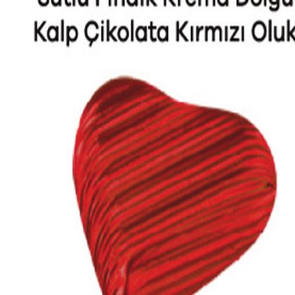 Elit Sütlü Fındık Krema Kalp Kırmızı Oluklu 6x2 Kg